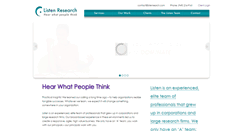 Desktop Screenshot of listenresearch.com